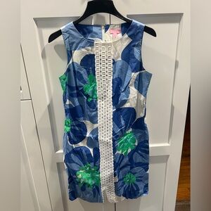 Lilly Pulitzer Blue and White shift Dress